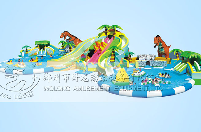 恐龍嬉水主題滑梯